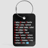 Nato Phonetic Alphabet - Luggage Tag
