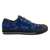 Paper Airplane & Fly (Blue) Designed Canvas Shoes (Men)