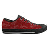 Paper Airplane & Fly (Red) Designed Canvas Shoes (Men)