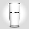 Antonov & Text Designed Tumbler Travel Mugs