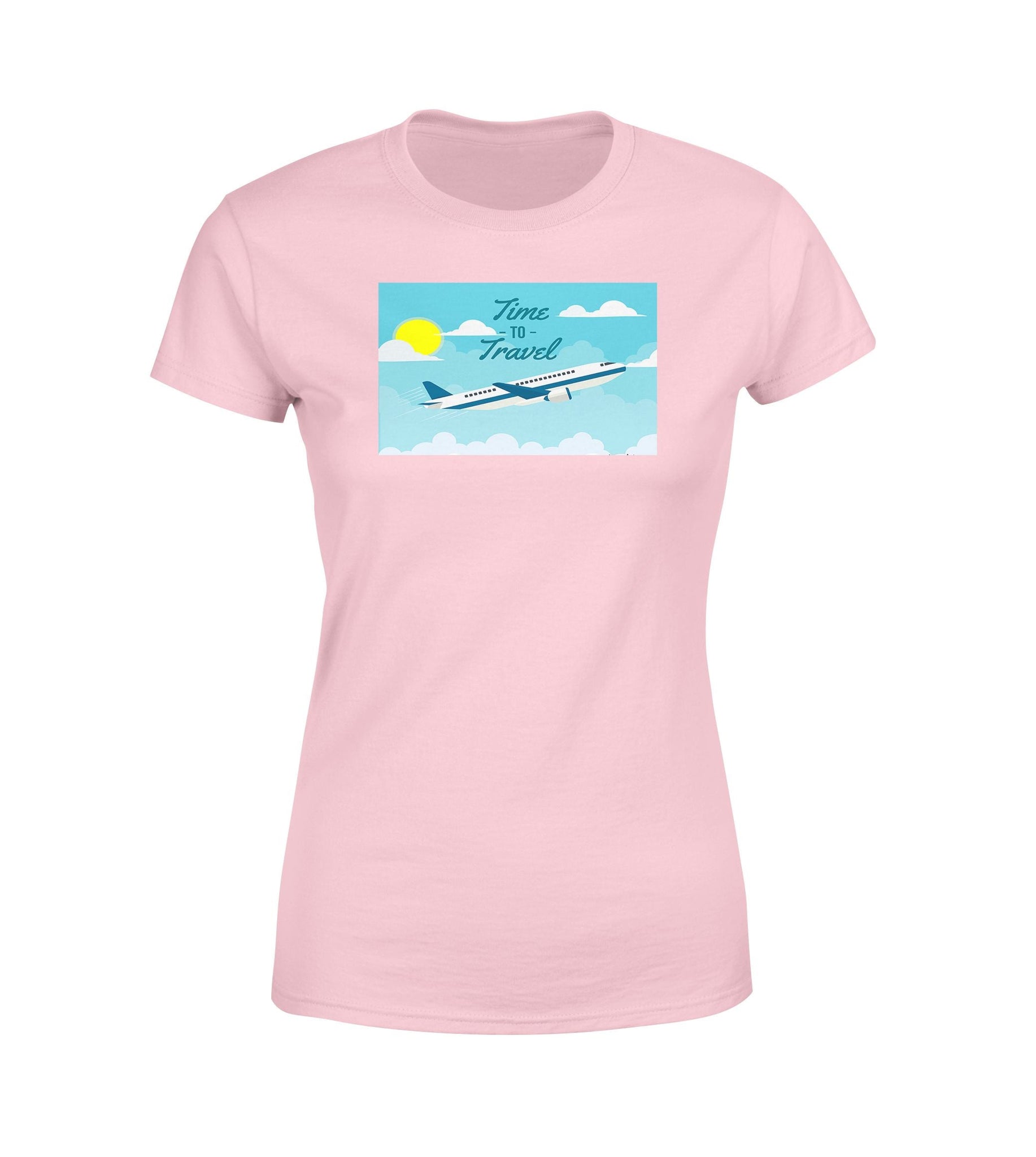 Time to Travel Designed Women T-Shirts