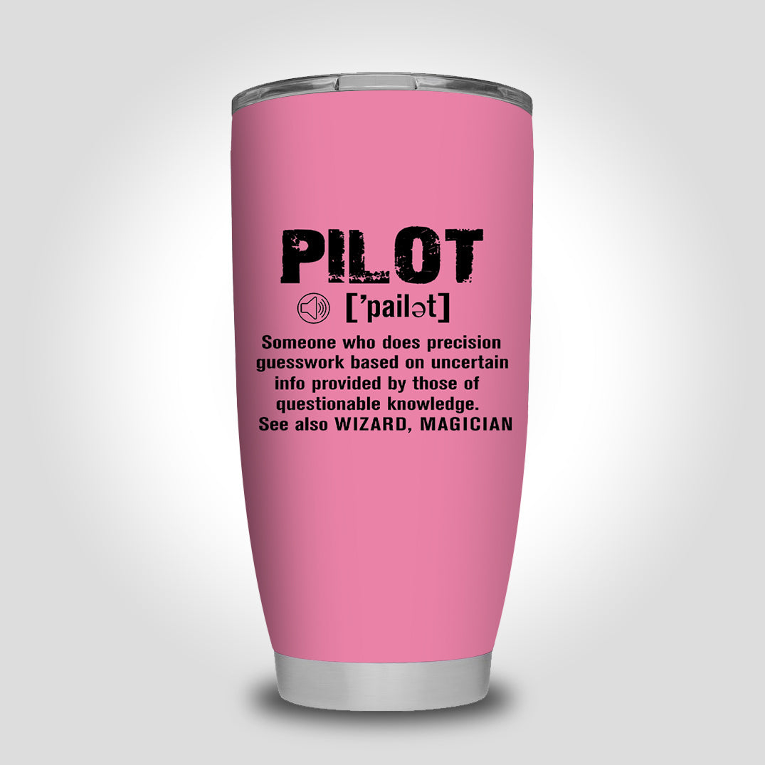 Pilot [Noun] Designed Tumbler Travel Mugs