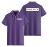 Cabin Crew Text Designed Stylish Polo T-Shirts (Double-Side)