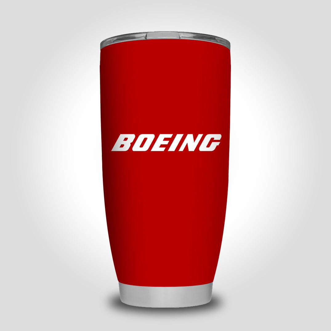 Boeing & Text Designed Tumbler Travel Mugs