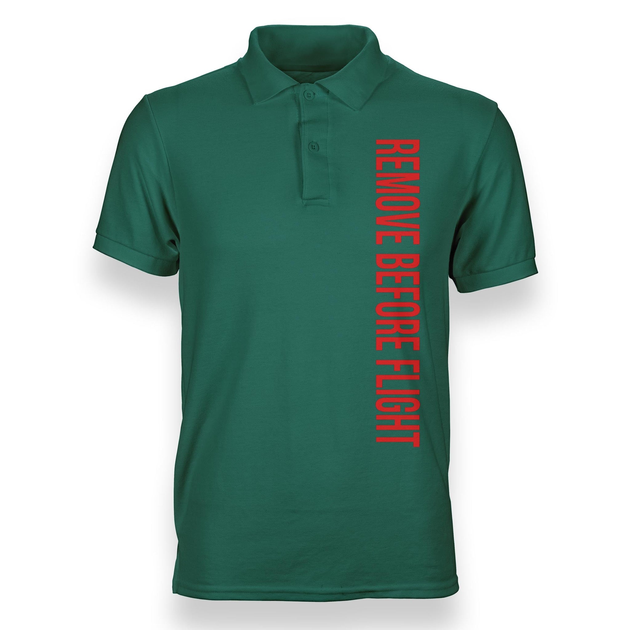 Remove Before Flight 2 Designed Polo T-Shirts