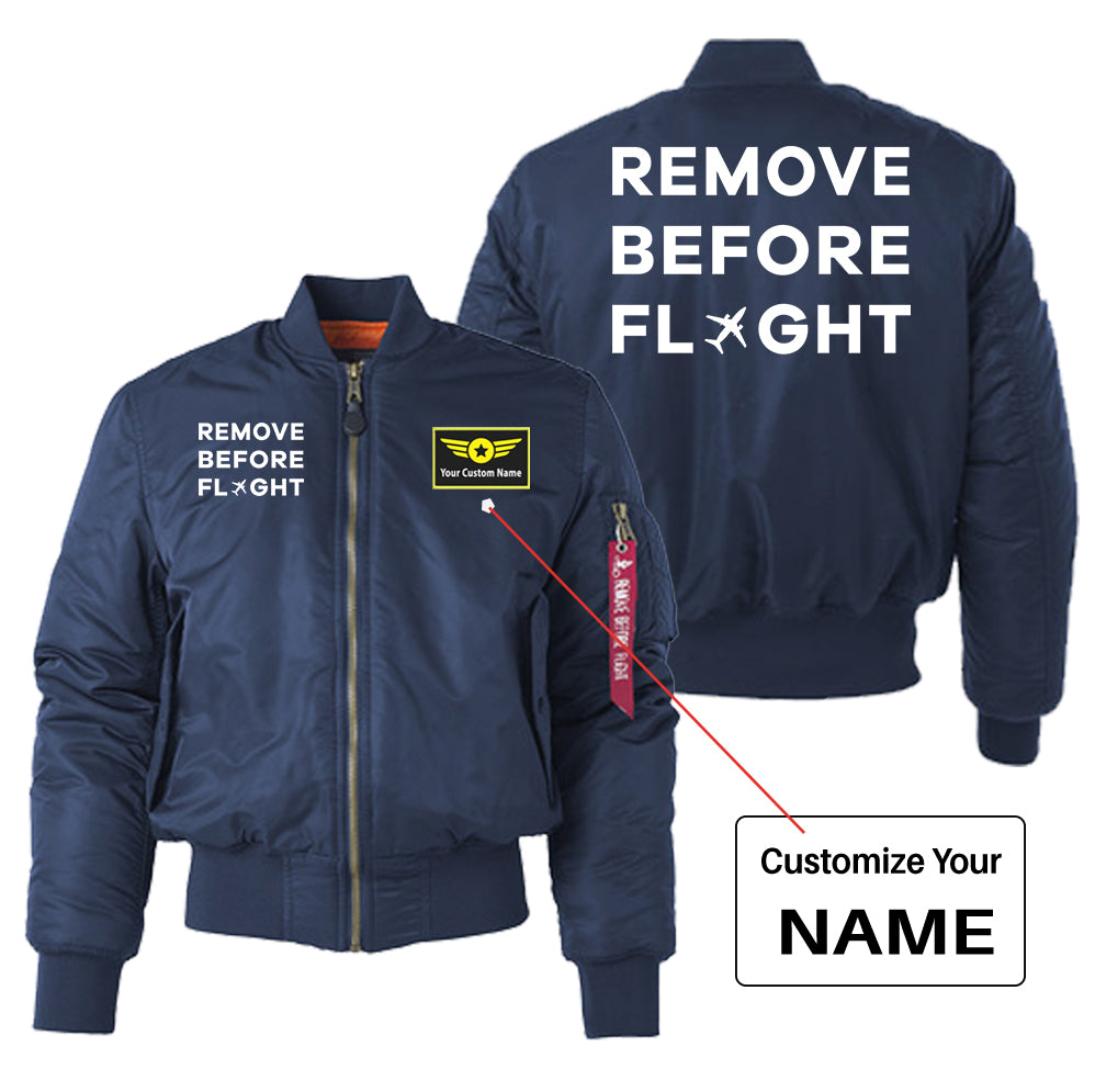 Remove Before Flight Designed Women Bomber Jackets – Aviationkart