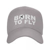 Born To Fly Flight Pilot Baseball Cap Sun Protection Adjustable Aviation Airplane Aviator Gift Dad Hat Spring Hats Snapback Caps