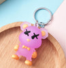 New cute yu cartoon doll aviator keychain creative color spaceman male and female couple bag pendant