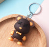 New cute yu cartoon doll aviator keychain creative color spaceman male and female couple bag pendant