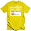 Mens Clothing Men Tshirt Aviation Cheat Codes - Funny Tshirt For Pilots - Men'S T-Shirt Women T-Shirt Tees Top 0542E