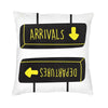 Vibrant Aviation Arrivals And Departures Pillow Cover Home Decorative 3D Printing Airplane Airport Cushion Cover for Living Room