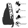 Fashion Random Airplanes Pattern Sling Crossbody Backpack Men Aviation Fighter Pilot Shoulder Chest Bags for Travel Cycling