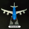 Scale 1:400 Metal Replica Aircraft KLM Royal Dutch Airlines Diecast Model 15cm World Aviation Collectible Miniature Ornament