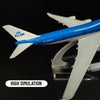 Scale 1:400 Metal Replica Aircraft KLM Royal Dutch Airlines Diecast Model 15cm World Aviation Collectible Miniature Ornament
