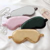 Double-sided Imitation Silk Eye Mask Bag Elastic Aviation Flight Daily Sleep Eye Protection and Blackout Eye Mask