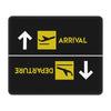 Aviation Departures Arrivals Mouse Pad Anti-Slip Rubber Mousepad Aviator Pilot Gift Gaming Computer Laptop PC Table Mat