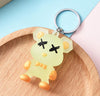 New cute yu cartoon doll aviator keychain creative color spaceman male and female couple bag pendant