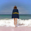 Lufthansa Bath Towel Beach Cushion Lufthansa Aviation Jet Plane Pilot Captain Stripes Airways Boeing Airbus Airplane