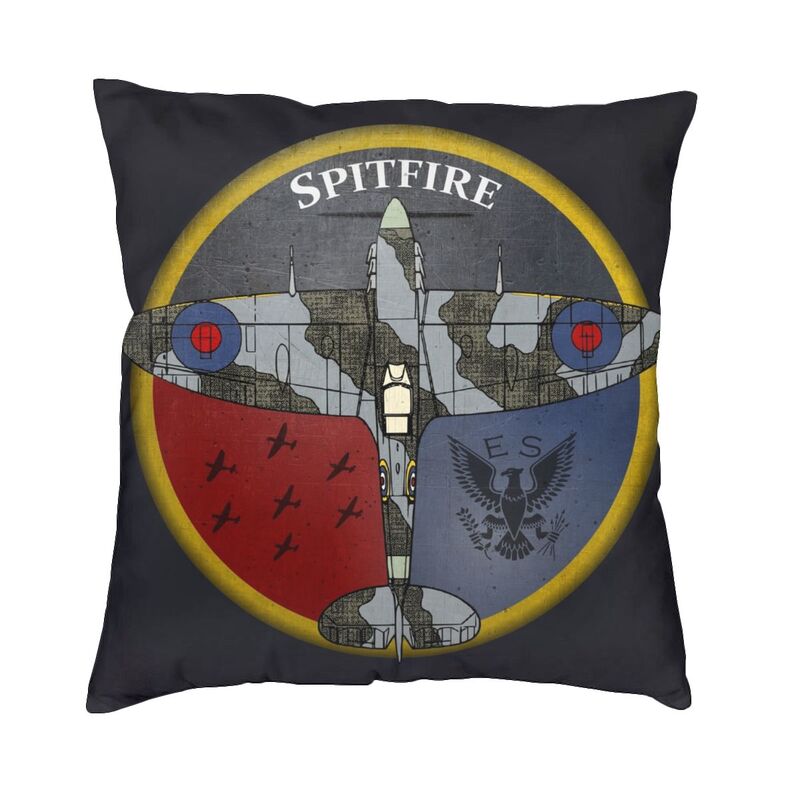 Hawker Hurricane Warplane Throw Pillow Case Home Decor Plane Aviation Aviator Airplane Cushion Cover Pillowcover for Sofa