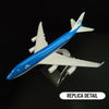 Scale 1:400 Metal Replica Aircraft KLM Royal Dutch Airlines Diecast Model 15cm World Aviation Collectible Miniature Ornament