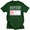 Mens Clothing Men Tshirt Aviation Cheat Codes - Funny Tshirt For Pilots - Men'S T-Shirt Women T-Shirt Tees Top 0542E