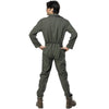 Mens Top Shot Pilot Flight Suit Aviator Maverick Uniform Gun Costume Space Astronaut Spaceman Jumpsuit Fancy Dress