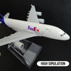 Scale 1:400 Metal Aircaft Replica Fedex Cargo Airplane Diecast Model 15cm World Aviation Collectible Miniature Toys for Boys