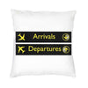 Vibrant Aviation Arrivals And Departures Pillow Cover Home Decorative 3D Printing Airplane Airport Cushion Cover for Living Room