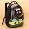 Outdoor portable pet bag breathable pet travel backpack transparent aviation case dog bag space cat bag