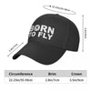 Born To Fly Flight Pilot Baseball Cap Sun Protection Adjustable Aviation Airplane Aviator Gift Dad Hat Spring Hats Snapback Caps