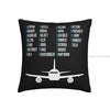 Phonetic Alphabet Shirt Airplane Pilot Gift Aviation Lover Throw Pillow Case Backpack Cojines Covers  Breathable Sofa Decor