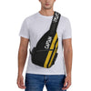 Casual Captain Stripes Epaulettes Crossbody Sling Backpack Men Aviation Airplane Pilot Shoulder Chest Bag for Travel Cycling