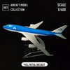 Scale 1:400 Metal Replica Aircraft KLM Royal Dutch Airlines Diecast Model 15cm World Aviation Collectible Miniature Ornament