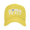 Born To Fly Flight Pilot Baseball Cap Sun Protection Adjustable Aviation Airplane Aviator Gift Dad Hat Spring Hats Snapback Caps