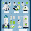 New Puzzle Acousto Optic Space Toys Space Model Shuttle Space Station Rocket Aviation Series Toy For Boys