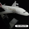 Scale 1:400 Metal Aircraft Replica 15cm Emirates Airlines Model Aviation Diecast Miniature Educational Kids Toy for Children Boy