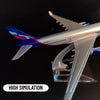 Scale 1:400 Metal Replica Aircraft 15cm Russian Aeroflot Transaero Sibera S7 Plane Model World Aviation Collectible Miniature