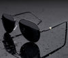 Aviation Metail Frame Quality Oversized Spring Leg Alloy Men Sunglasses Polarized Brand Design Pilot Male Sun Glasses Driving
