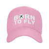 Born To Fly Flight Pilot Baseball Cap Sun Protection Adjustable Aviation Airplane Aviator Gift Dad Hat Spring Hats Snapback Caps