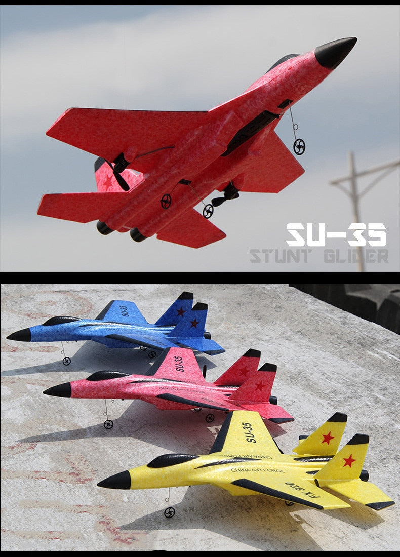 SU-35 FX-620 Glider RC Plane Wingspan Remote Radio Control Drones Airplanes RTF UAV Children Toy Kids Gift Boy Aviation Flight