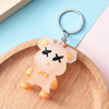 New cute yu cartoon doll aviator keychain creative color spaceman male and female couple bag pendant