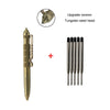 Outdoor Portable Anti-skid Glass Breaker Tactical Pen Multipurpose Aviation Aluminum Anti-skid Portable Self Defense Pen Tool