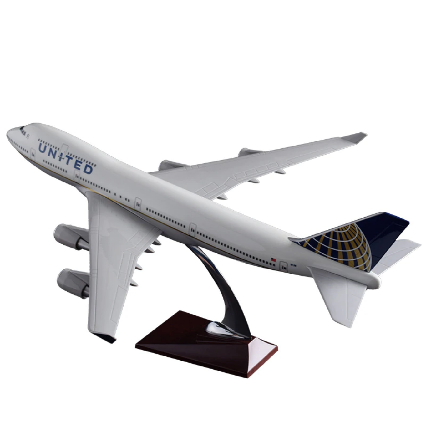 United Airways Boeing 747 Airplane Model (Handmade 47CM)