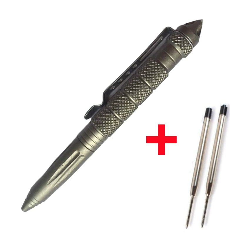 Portable Tactical Pen Self Defense Pen Aviation Aluminum Emergency Glass Breaker Pen Security Protection Survival EDC Multitool