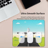 Aircraft Runway Gaming Mouse Pad Non Slip Rubber Base Mousepad Office Laptop Aviation Airplane Plane Desk Mat