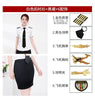 Aviation Professional Wear Women Shirt White Blouse Summer Pilot Uniform Work