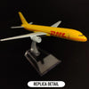 Scale 1:400 Metal Aircraft Replica 15cm DHL Cargo Boeing 757 Model Aviation Collectible Diecast Miniature Ornament Souvenir Toys