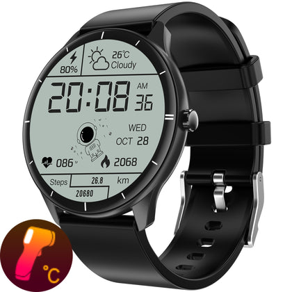 Body Temperature Monitoring Smart Watch Men Women Smartwatch Aviation Magnesium Alloy Heart Rate Monitor Sport Fitness Clock