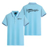 Special Cessna Text Designed Stylish Polo T-Shirts (Double-Side)