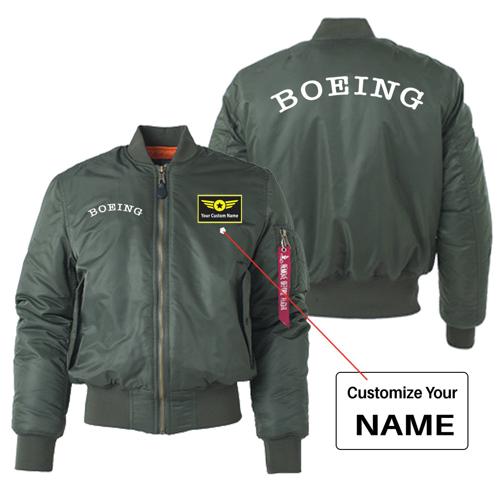 Special BOEING Text Designed "Women" Bomber Jackets